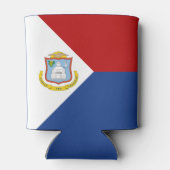 Sint Maarten Flag Blikjeskoeler (Achterkant)