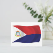 Sint Maarten Flag Briefkaart (Staand voorkant)