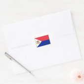 Sint Maarten Flag Hart Sticker (Envelop)