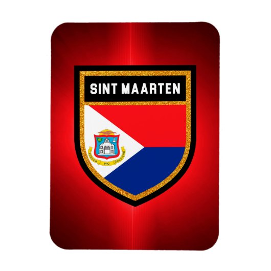 Sint Maarten Flag Magneet (Verticaal)