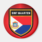 Sint Maarten Flag Magneet (Voorkant)