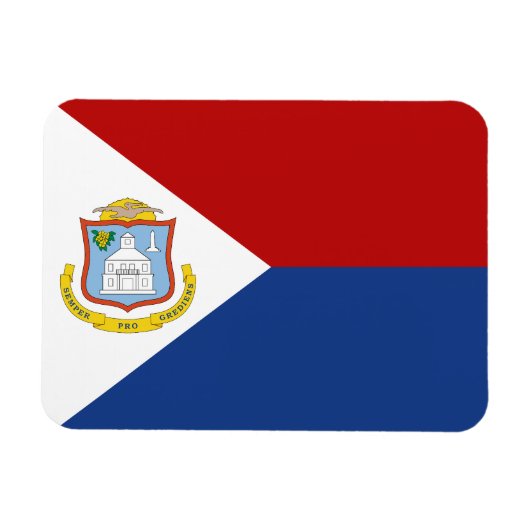 Sint Maarten Flag Magneet (Horizontaal)