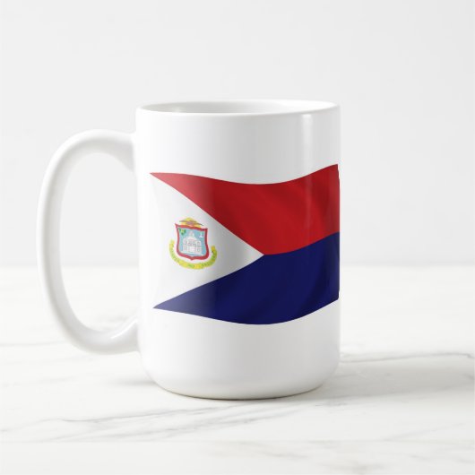 Sint Maarten Flag Mok (Links)