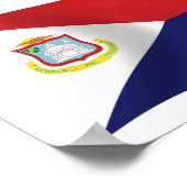 Sint Maarten Flag Poster Print (Hoek)