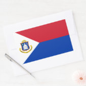 Sint Maarten Flag Rechthoekige Sticker (Envelop)