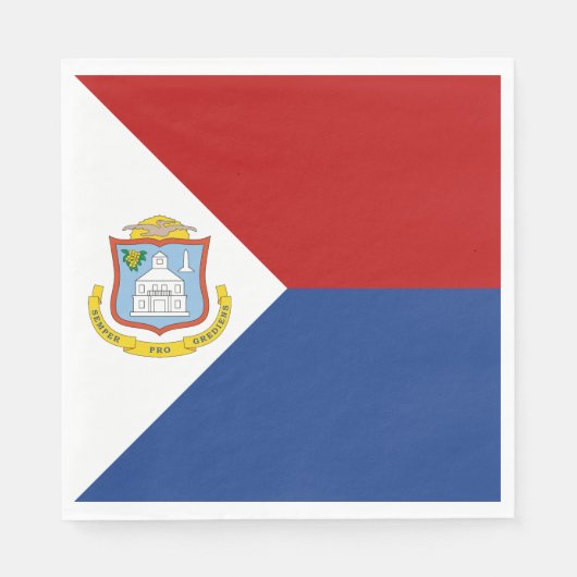 Sint Maarten Flag Servet (Voorkant)