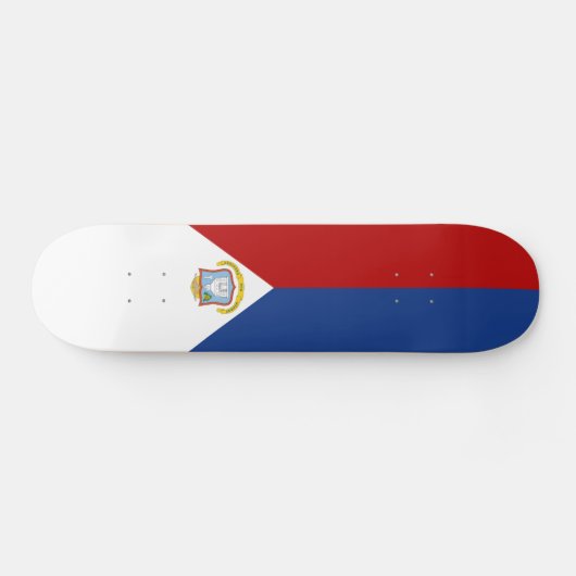 Sint Maarten Flag Skateboard (Horizontaal)