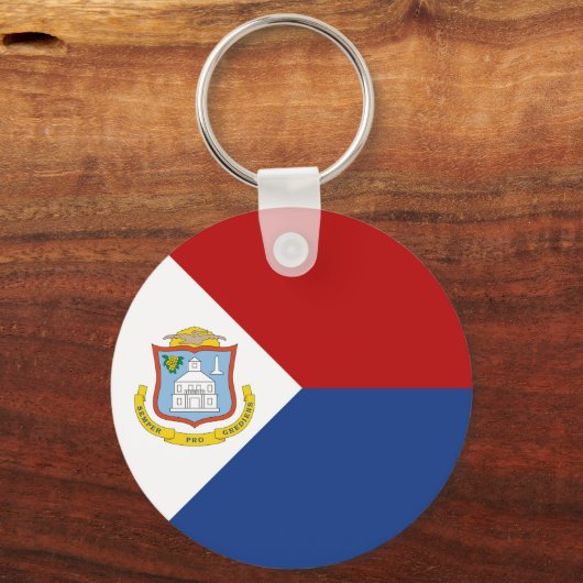Sint Maarten Flag Sleutelhanger (Achterkant)