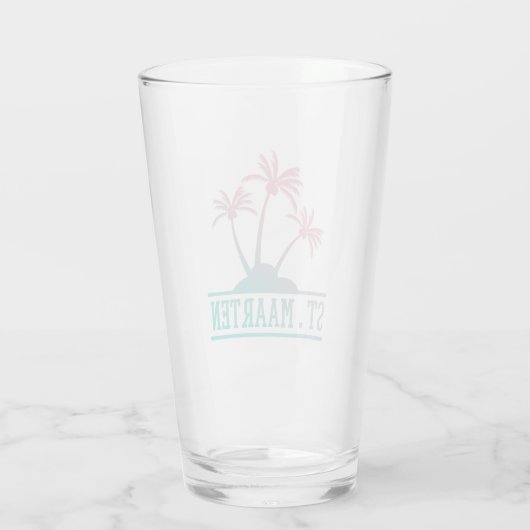 Sint-Maarten | Gradiënt Sint Martin Glas (Achterkant)