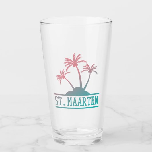 Sint-Maarten | Gradiënt Sint Martin Glas (Voorkant)