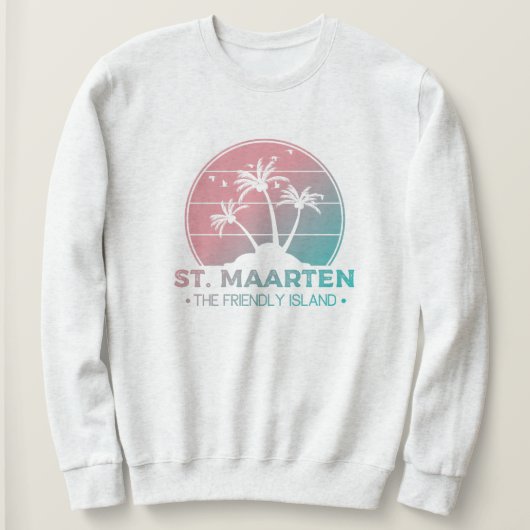 Sint-Maarten | Gradiënt Sint-Martin Retro Trui (Design voorkant)