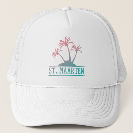 Sint-Maarten | Gradiënt Sint Martin Trucker Pet (Voorkant)