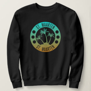 Sint Maarten Ocean Aqua Blue Gradient Sint Martin Trui