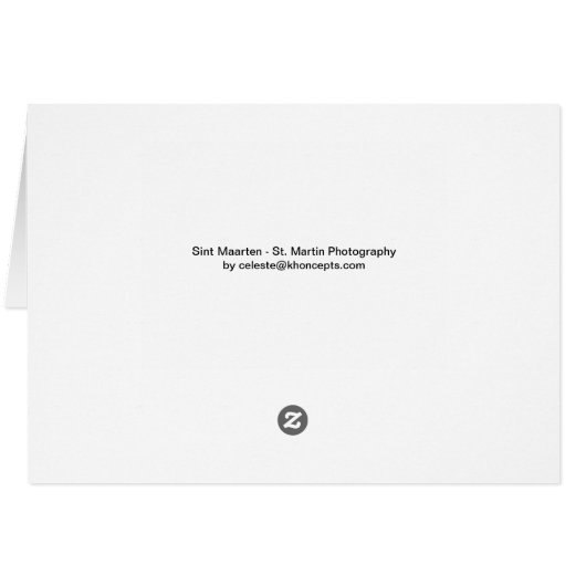 Sint Maarten - Scène de la plage St Martin (Dos Horizontal)