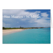 Sint Maarten - Scène de la plage St Martin (Devant horizontal)