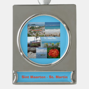 Sint Maarten - Sint-Martin-Ornament Verzilverd Banner Ornament