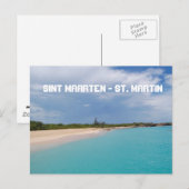 Sint Maarten - St. Martin Beach Scene Briefkaart (Voorkant / Achterkant)