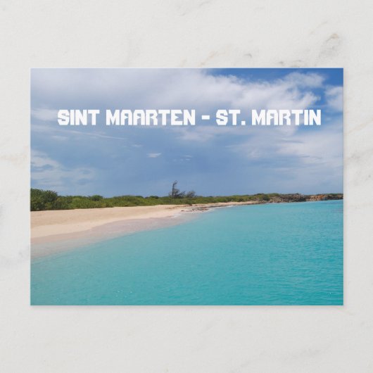 Sint Maarten - St. Martin Beach Scene Briefkaart (Voorkant)