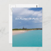 Sint Maarten - St. Martin Beach Scene Briefkaart (Voorkant / Achterkant)