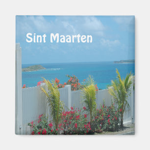 Sint Maarten - St. Martin Ocean Blue Seascape Magn Magneet
