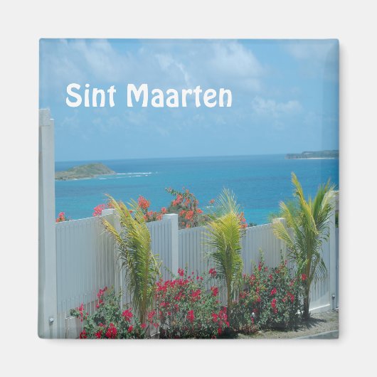 Sint Maarten - St. Martin Ocean Blue Seascape Magneet (Voorkant)