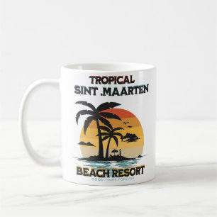 Sint Maarten Tropisch Plage Resort Koffiemok