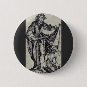 Sint-Maarten van Tours Graveerkunst Ronde Button 5,7 Cm