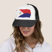 Sint Maarten Vlag Hoed Trucker Pet (In situ)