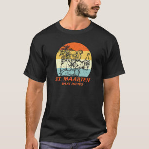 Sint Maarten West-Indië Pirate & Parrot VAC T-shirt