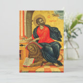 Sint Marcus de Evangelist orthodoxe icoon Save The Date (Staand voorkant)