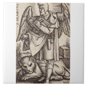 Sint Marcus de Evangelist patroon van Venetië Tegeltje