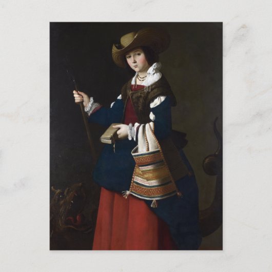 Sint Margaretha als herderin Briefkaart (Voorkant)