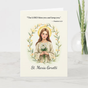Sint Maria Goretti Gods Vrede en Zegeningen Kaart