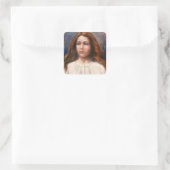 Sint Maria Goretti Vierkante Sticker (Tas)