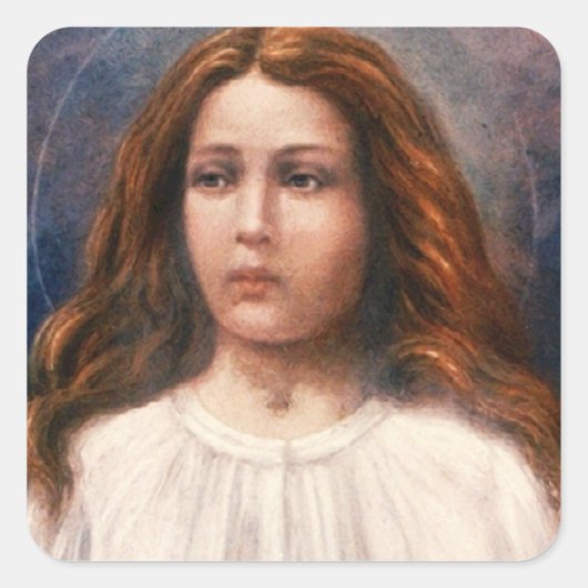 Sint Maria Goretti Vierkante Sticker (Voorkant)