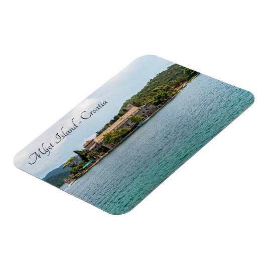 Sint-Mariaklooster op het eiland Mljet - Kroatië Magneet (Linkerzijde)
