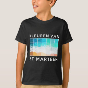 Sint Marteen Nederlandse eilanden Strandkleuren T T-shirt