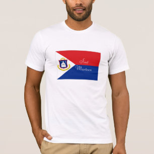 Sint Marteen St Martin vlag souvenir shirt