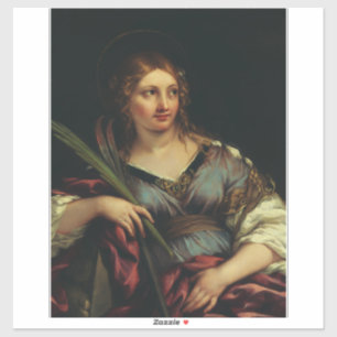 Sint Martina van Rome door Pietro Berrettini Sticker