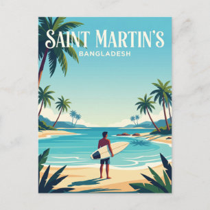 Sint-Martinus-eiland Bangladesh Briefkaart