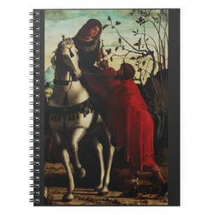 Sint Martinus van Tours deelt de mantel Kunstwerk Notitieboek