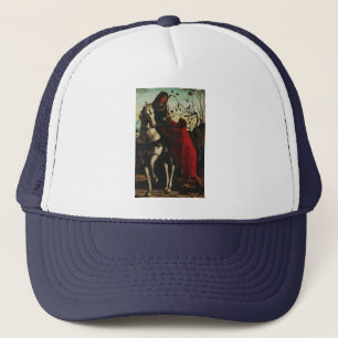 Sint Martinus van Tours deelt de mantel Kunstwerk Trucker Pet
