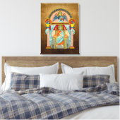 Sint Matteüs 6e eeuw religieus icoon Canvas Afdruk (Insitu (Slaapkamer))
