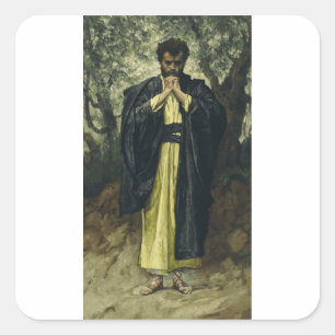 Sint-Mattheus door James Tissot Vierkante Sticker