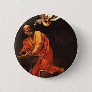 Sint-Matthew, Caravaggio Ronde Button 5,7 Cm