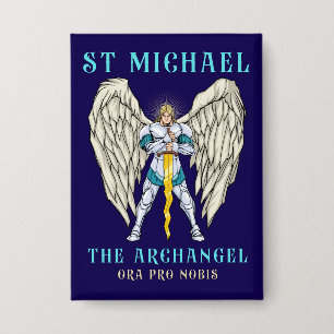 Sint-Michaël de Aartsengel Katholiek Gebed Button