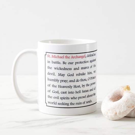 Sint Michaël de Aartsengel Mok (Met donut)