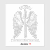 Sint Michael de aartsengel Verdedig ons Sticker (Vel)