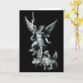 Sint Michael de Aartsengel verslaat Satan Christus Kaart (Gele Bloem)