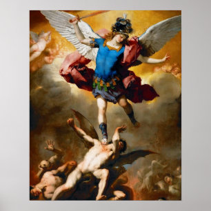 Sint-Michael de Archangel Beschermer van het Kwaad Poster